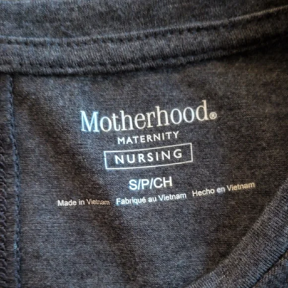 Set of Three Nursing T-Shirts - Striped, Gray, Green - Picture 2 of 4